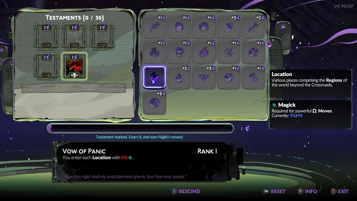 Nightmare resource in Hades 2 - Oath of the Unseen unlock guide - vows to take 