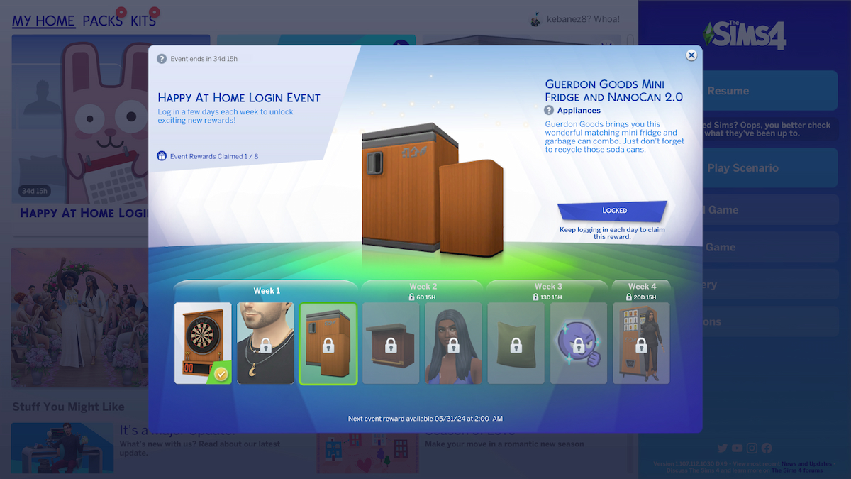 Guerdon Goods Mini Fridge and Nanocan 2.0 in Sims 4