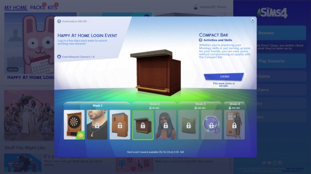 Compact Bar in Sims 4