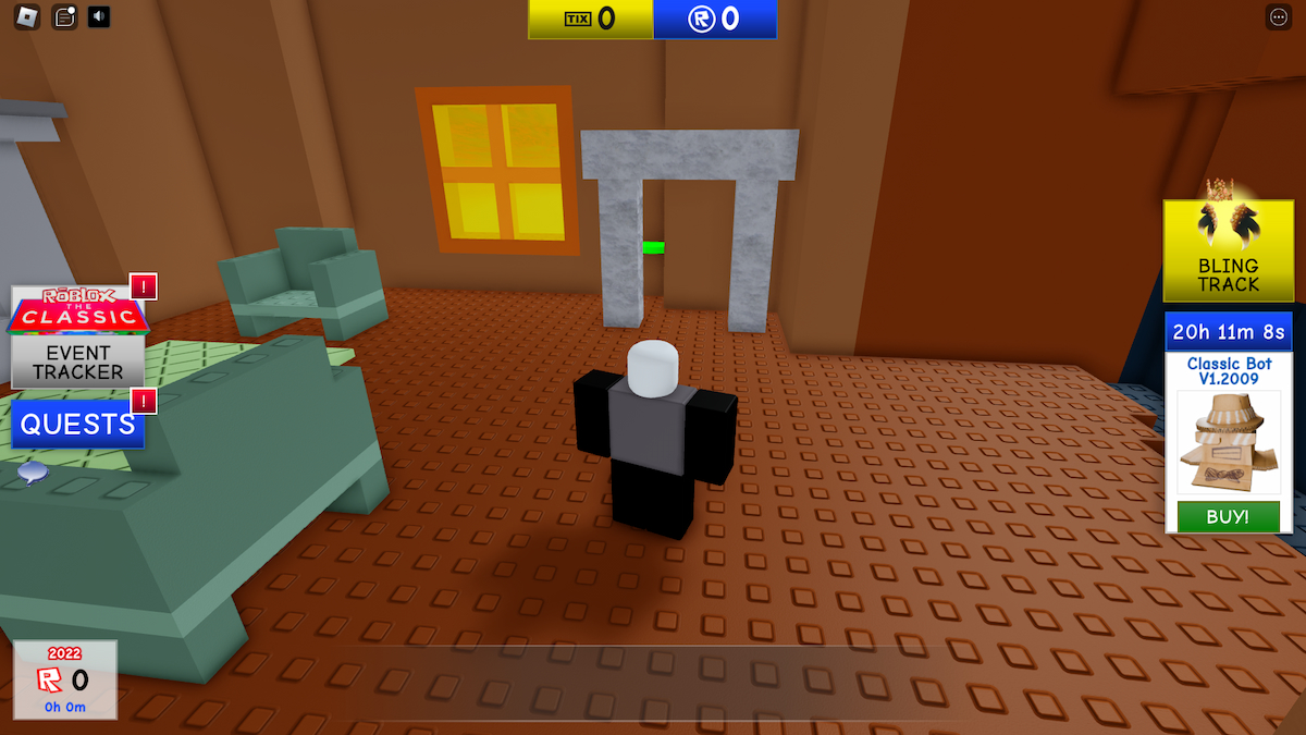 Volcano doorway in Roblox The Classic