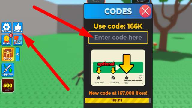 How to redeem codes in Underground War 2.0