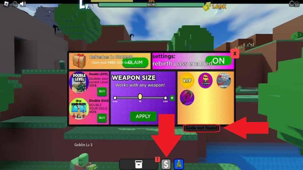 SHADOVIS RPG How to redeem codes