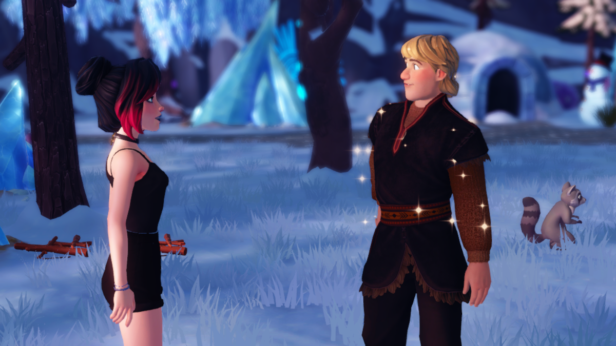 Talking to Kristoff in Disney Dreamlight Valley