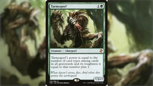 mtg tarmogoyf card art