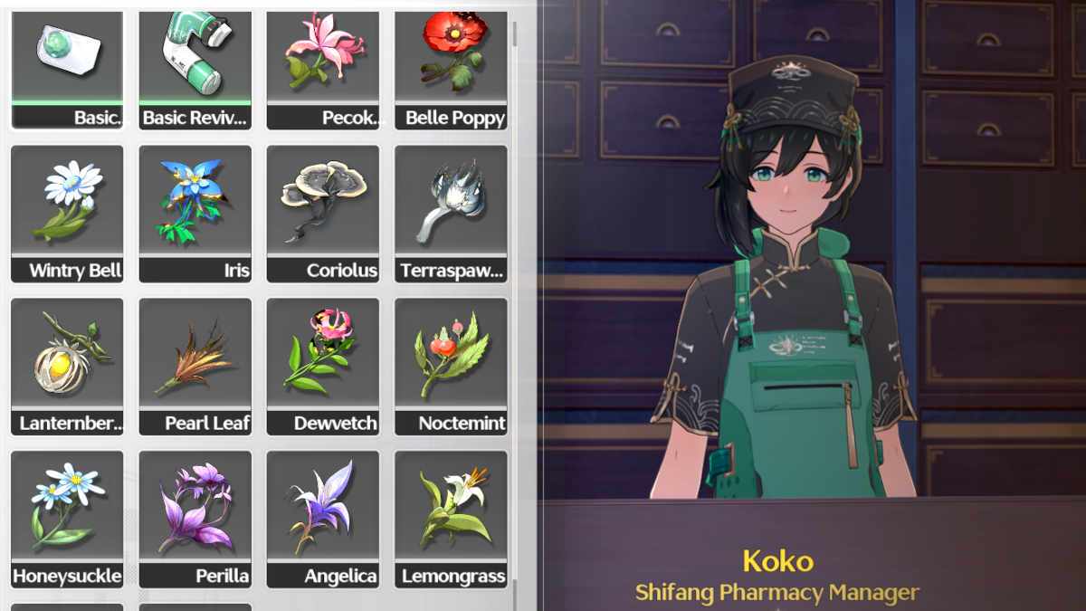 You can purchase Coriolus at Shifang Pharmacy in Wuthering Waves