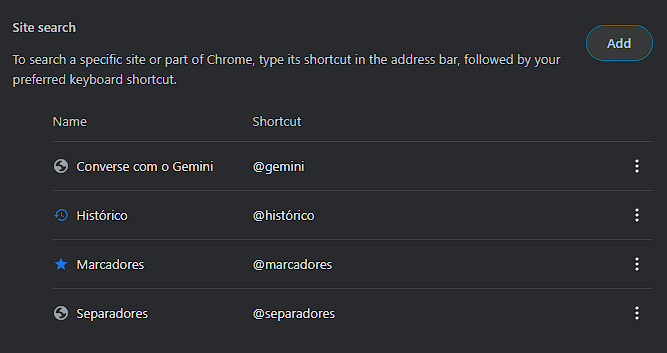 advanced Chrome settings