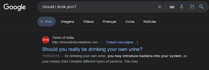 asking google odd questions