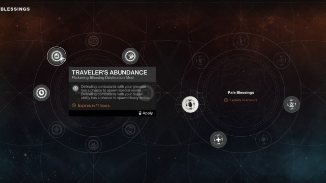 Taveler's Abundance Blessing in Destiny 2 The Final Shape