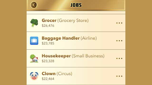 BitLife clown full-time job