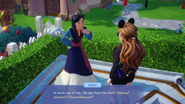 Disney Dreamlight Valley tea dialogue in Daily Regime quest