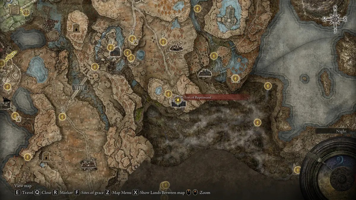 How To Get The Flamedrake Talisman 3 In Elden Ring Destructoid   Elden Ring Fort Of Reprimand Map Location.webp