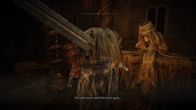 How to get and use the Storeroom Key in Elden Ring: Shadow of the Erdtree - wearing the stinky mask to get the grandam to speak with you