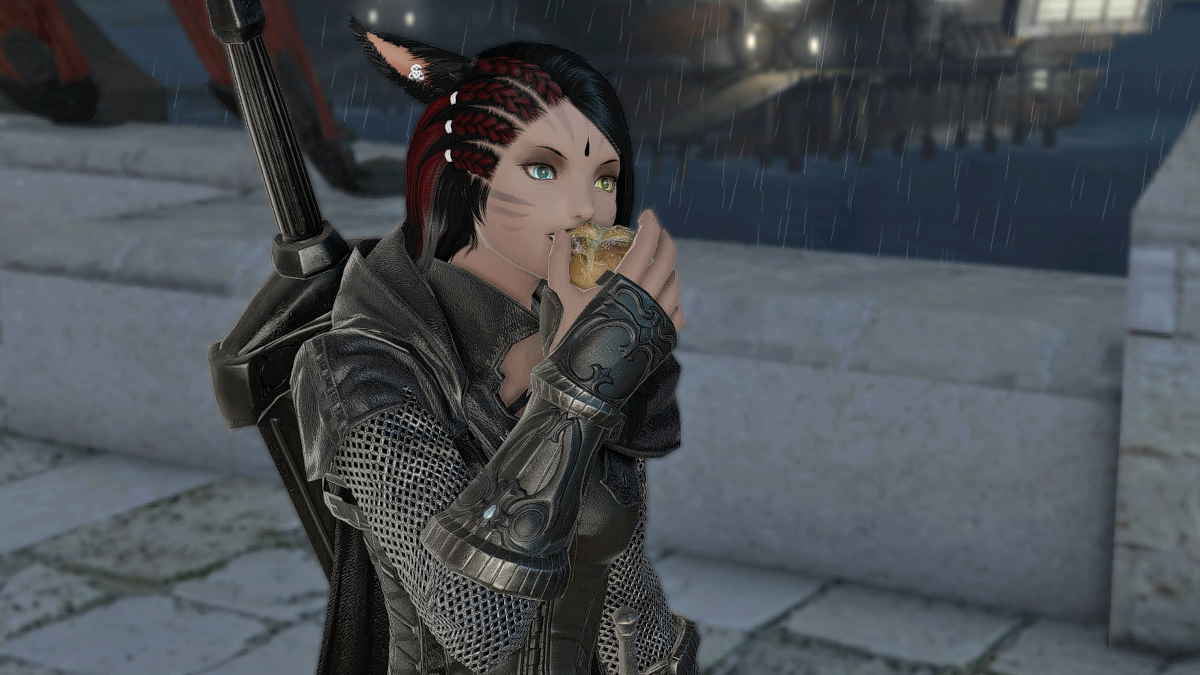 Eating food in Final Fantasy XIV