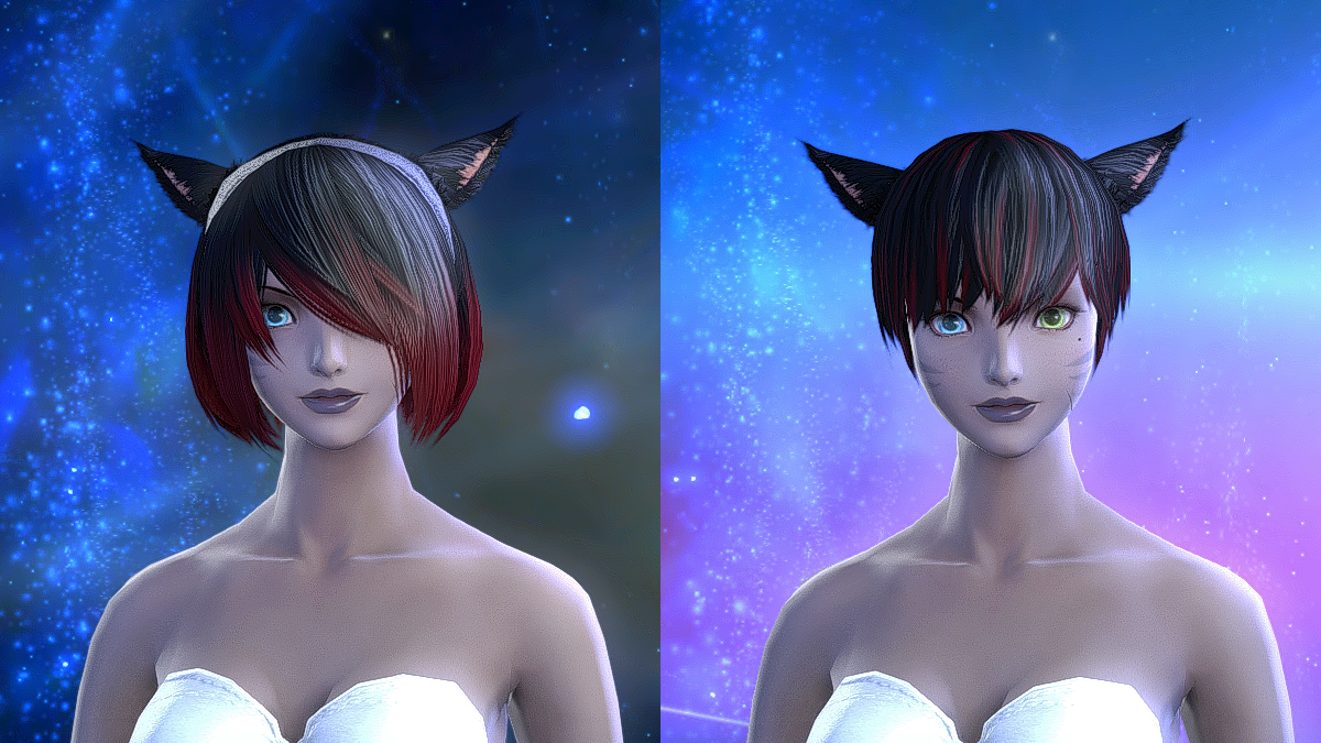 Hairstyles available from The Tower at Paradigm's Breach in Final Fantasy XIV