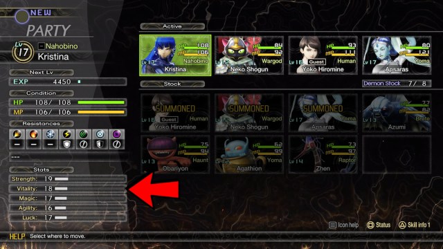 Vitality stat in Shin Megami Tensei V Vengeance