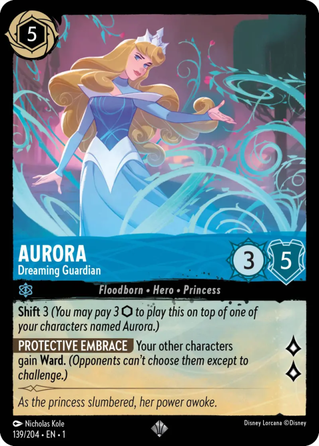 lorcana aurora dreaming guardian card