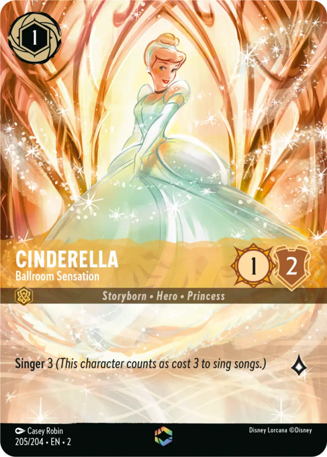 lorcana cinderella ballroom sensation enchanted card