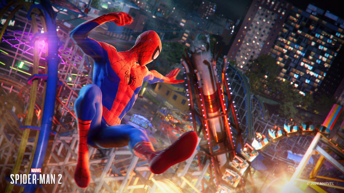 Into the Spider-Verse suit in Marvel's Spider-Man 2