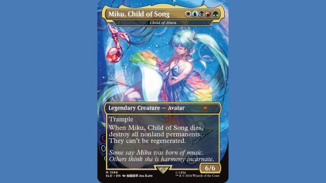 miku child of song magic the gathering card