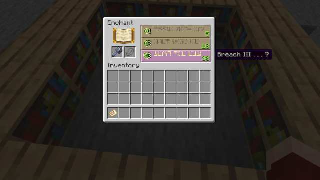 Minecraft breach enchantment