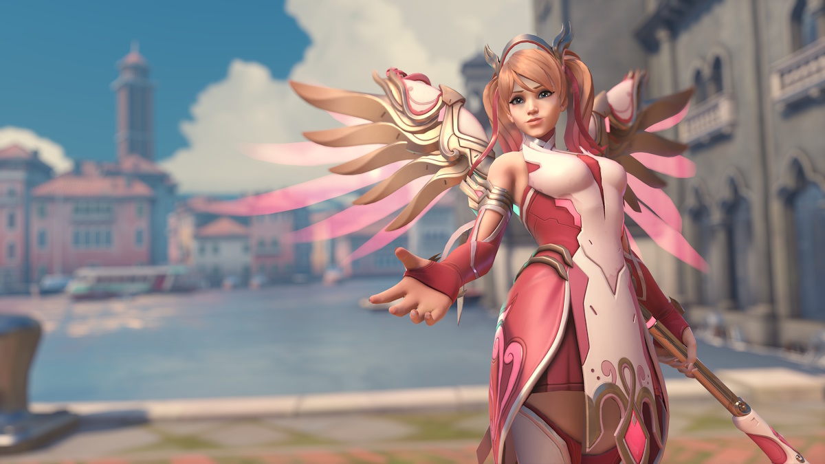 Overwatch 2 Season 11 - Rose Gold Mercy skin