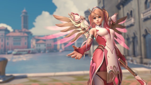 Overwatch 2 Season 11 - Rose Gold Mercy skin