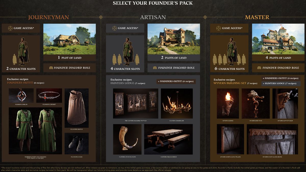 pax dei founders packs