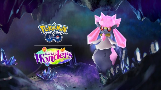 Pokemon Go World of Wonders promo Diancie in cave