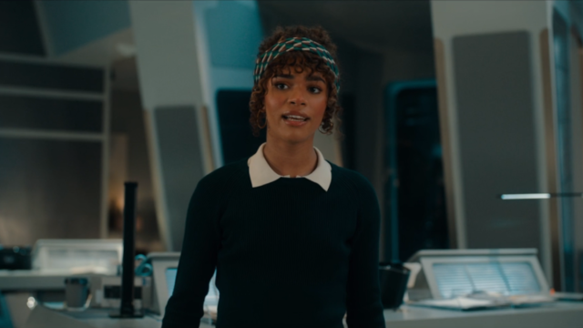 Rose Noble working at UNIT in Doctor Who