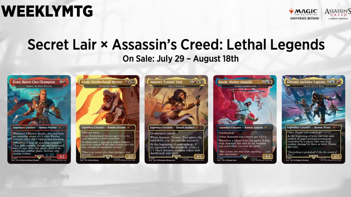 secret lair x assassins creed lethal legends superdrop