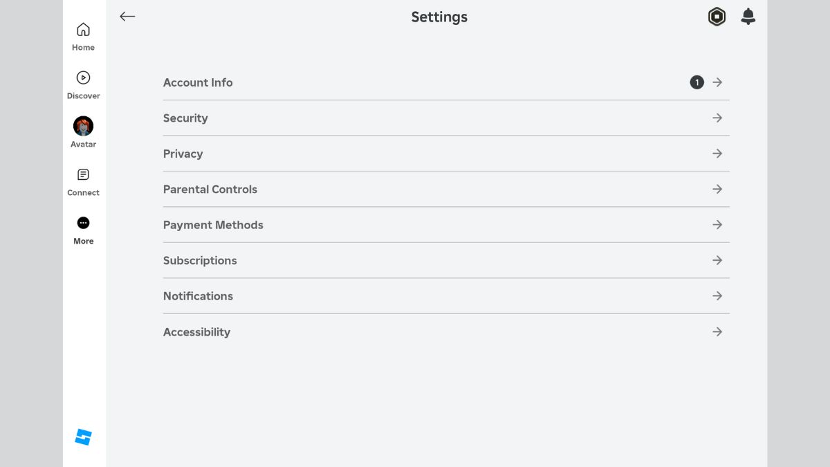 settings in roblox