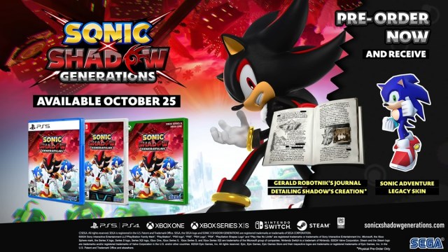 Sonic x Shadow Generations physical day one edition