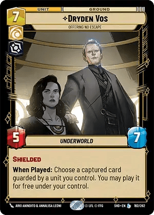 star wars: unlimited dryden vos offering no escape card