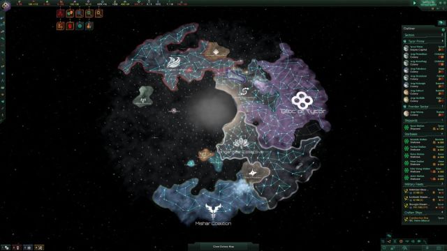 Galaxy via in Stellaris