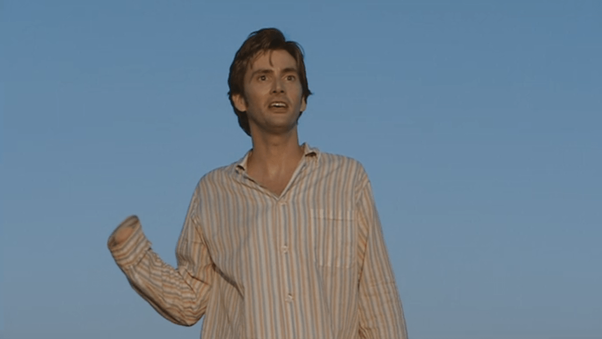 David Tennant regenerating his hand in The Christmas Invasion