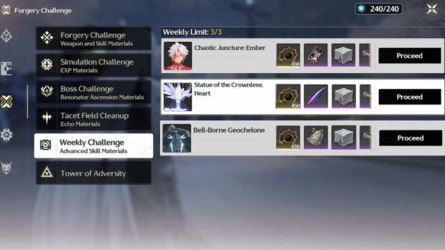 Wuthering Waves Statue of the Crownless weekly challenge