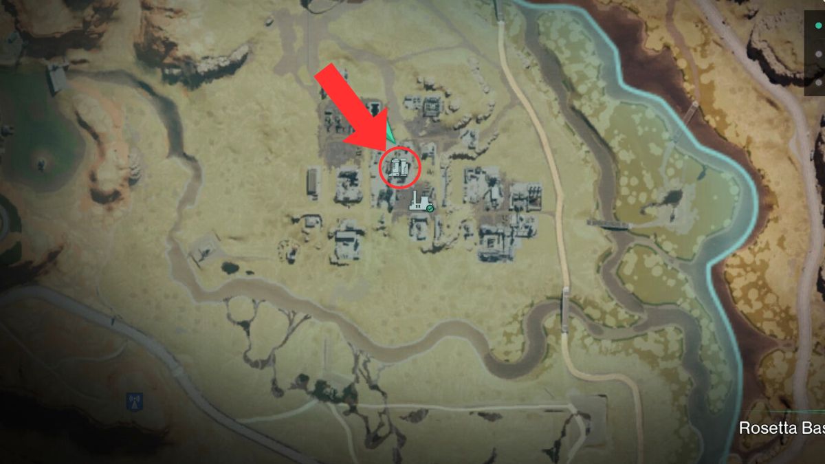The Refinery icon highlighted on a map in Once Human, the best place to actively farm Acid. 