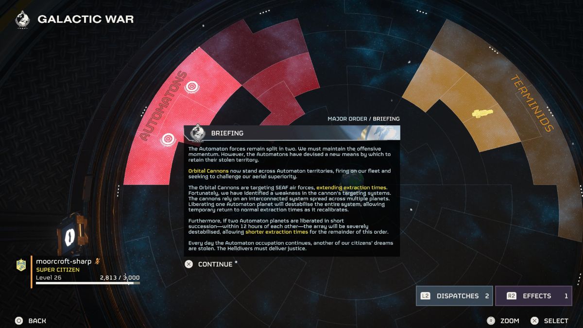automaton briefing in helldivers 2