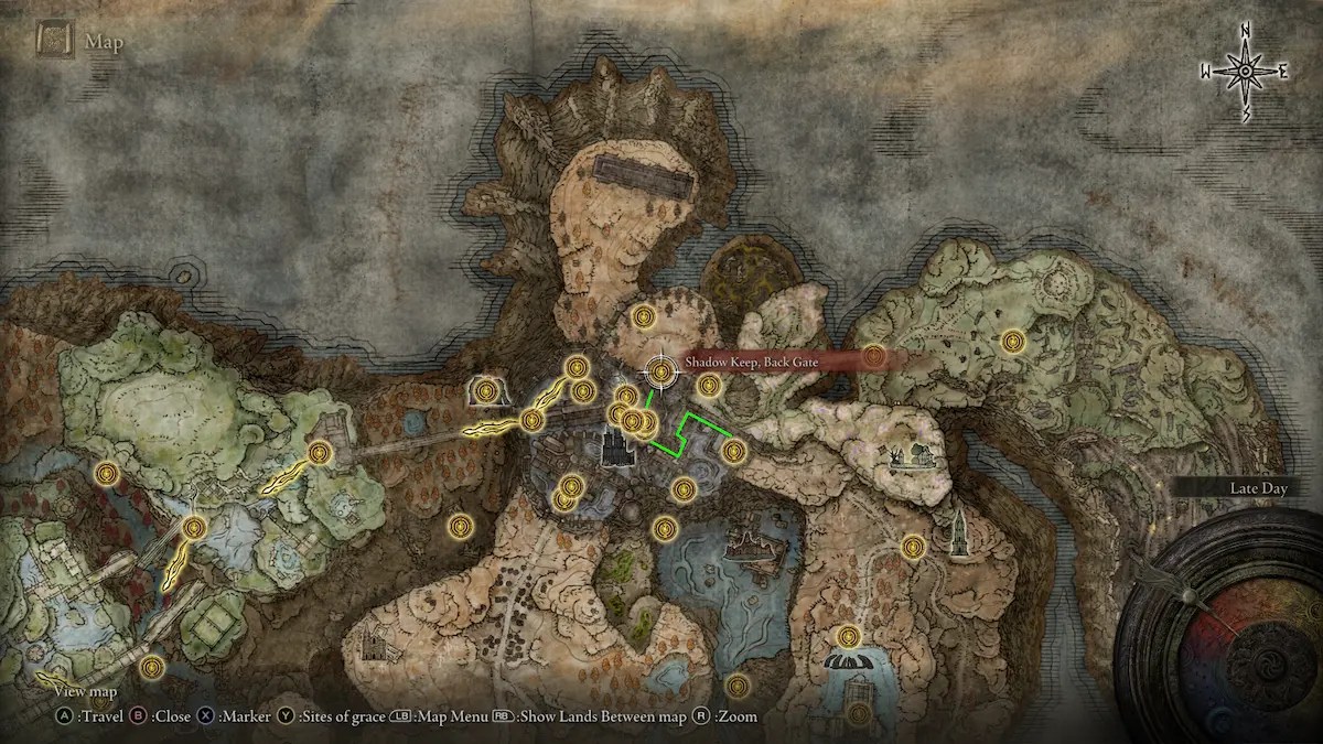 elden ring route to commander gaius