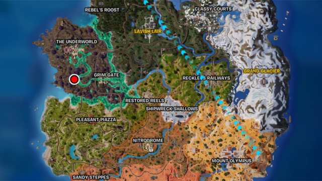 Fortnite Dead Mens Tales book map location