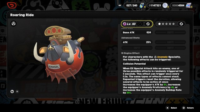 Roaring Ride ending in ZZZ