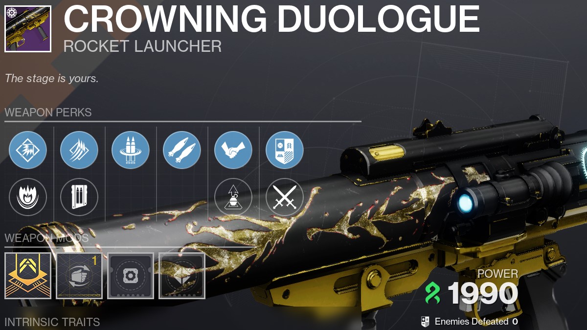 Destiny 2 Crowning Duologue Example Build