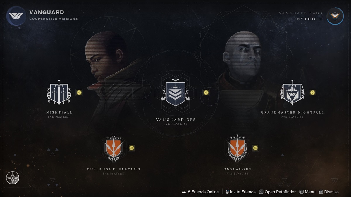 Destiny 2 Vanguard Playlists