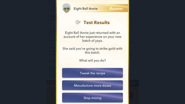 BitLife manufacturing recipe