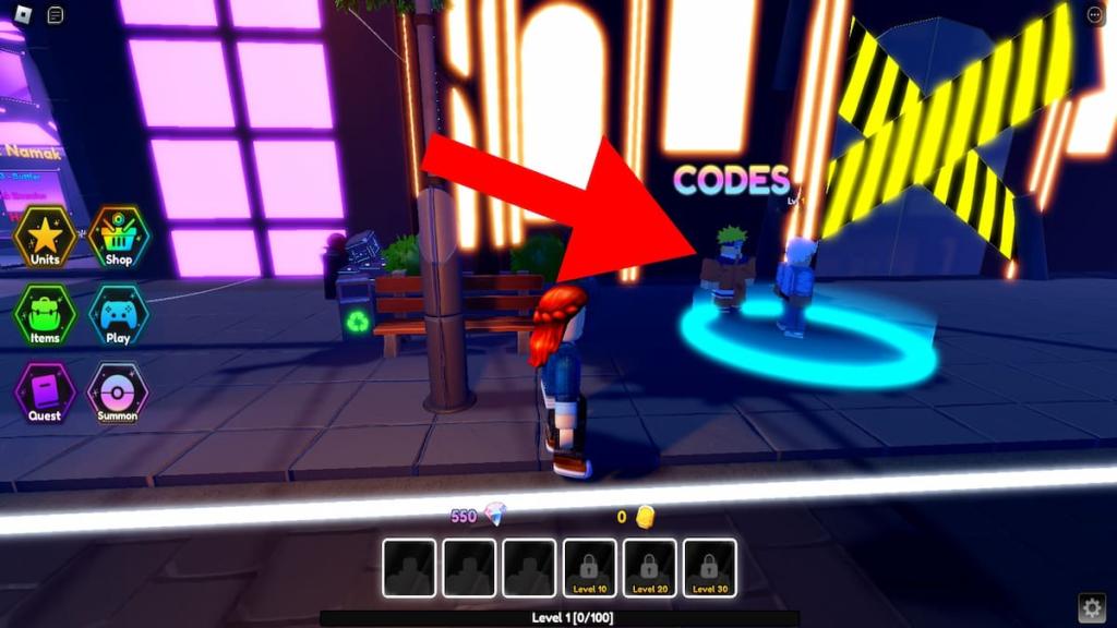 How to redeem Anime Ascendants codes step 1