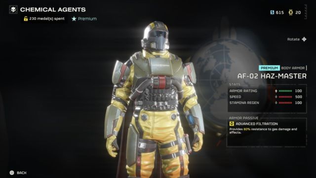 Helldivers 2 new Chemical armor