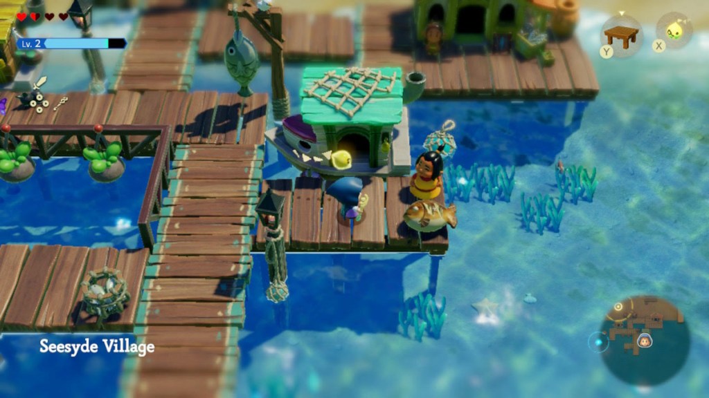 Zelda abotu to grab the Grilled Fish for the Deliver the Grilled Fish side quest.