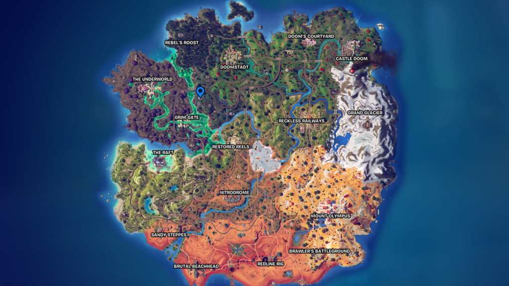 Fortnite Iron Man map location