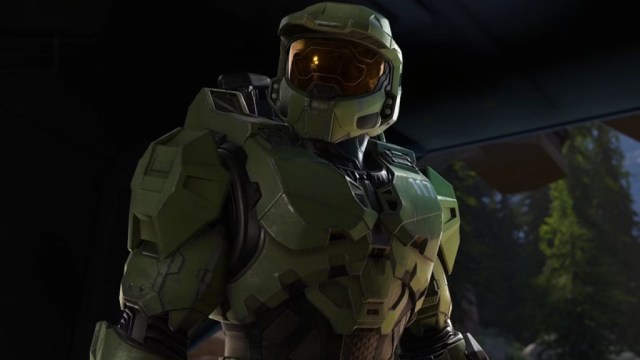 Master Chief in his iconic green suit (Halo)
