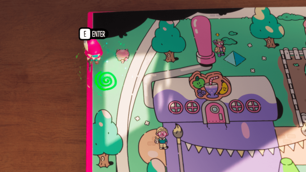 The second hidden portal is located in the north west of Artia in The Plucky Squire